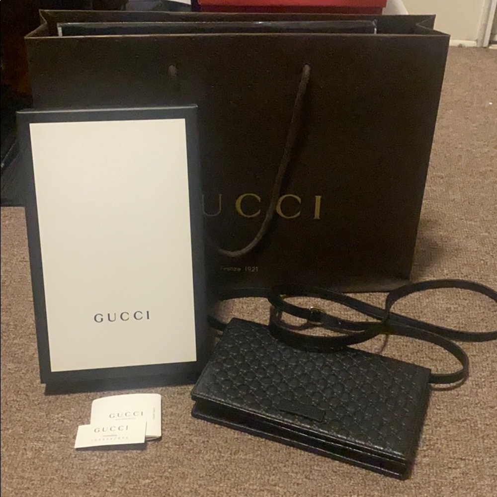 Authentic Gucci Guccissima Mini Crossbody WOC